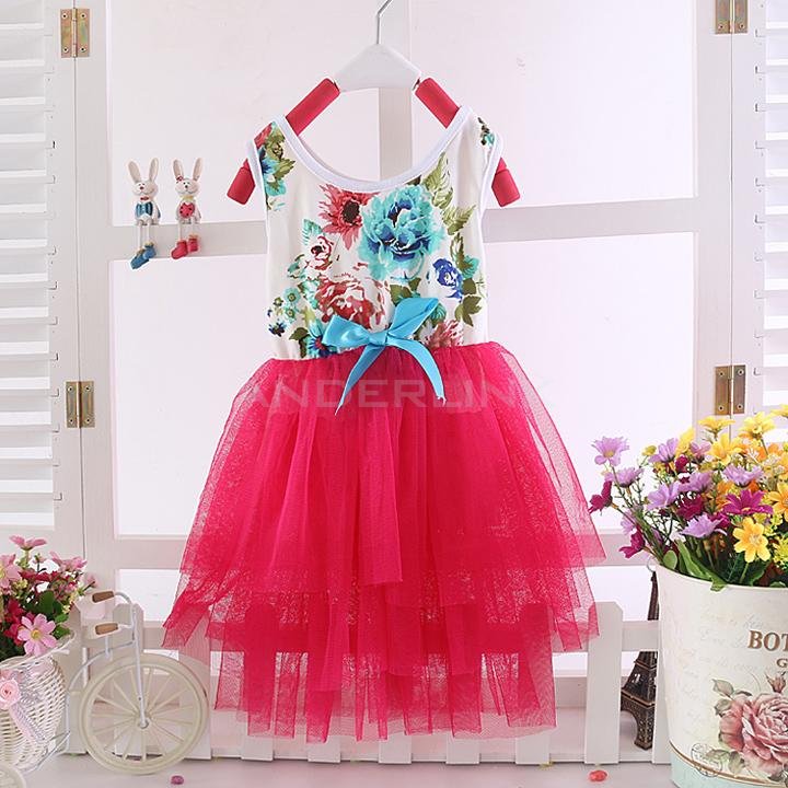unknown Hot Fashion New Baby Kids Girl Children's Wear Sleeveless Costumes Cute Dress