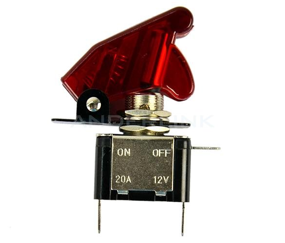 unknown Red 12V 20A Car Auto Cover LED SPST Toggle Switch Control On/Off New